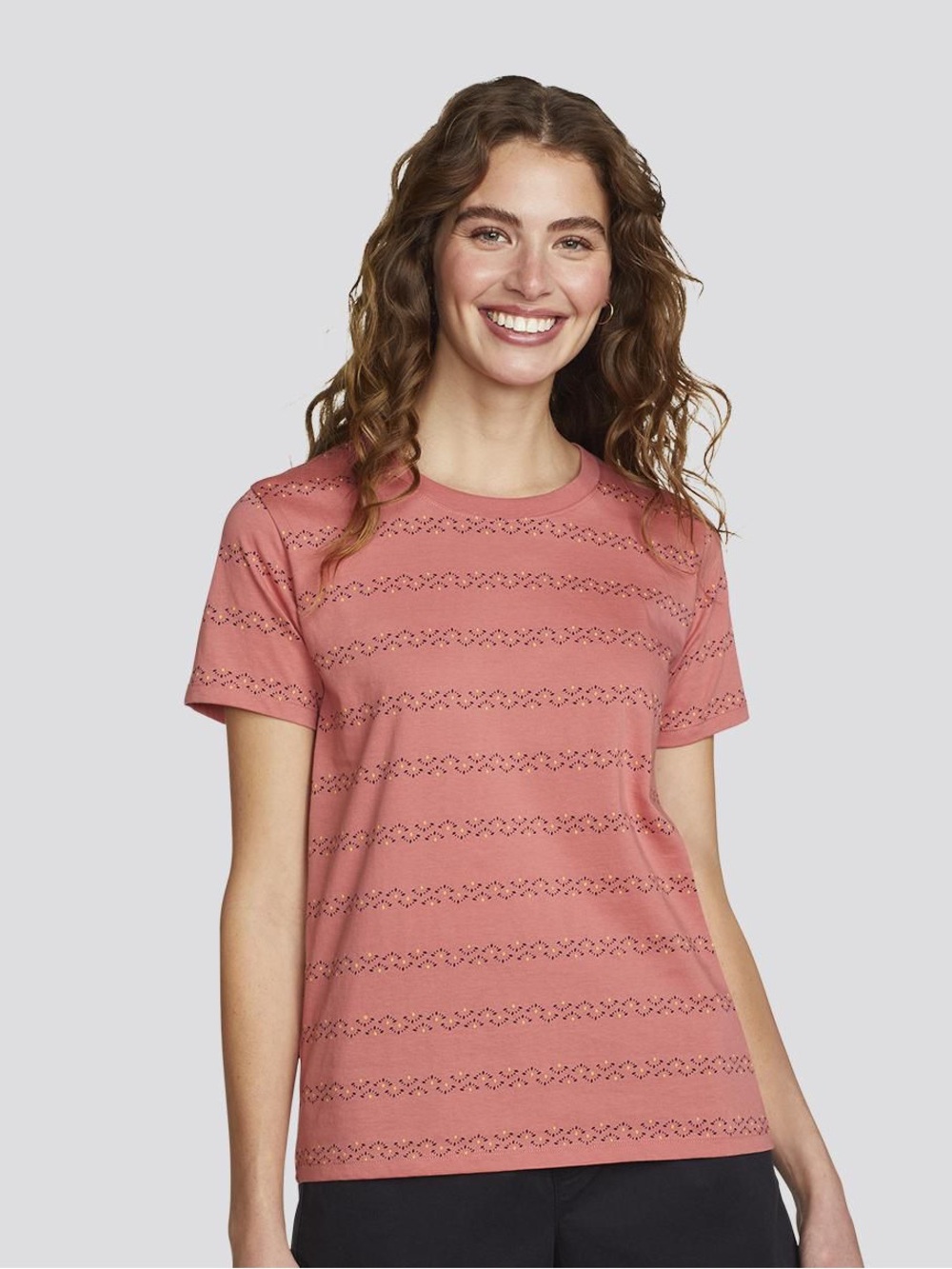 Eddie Bauer Short Sleeved Pink Tee Size Large